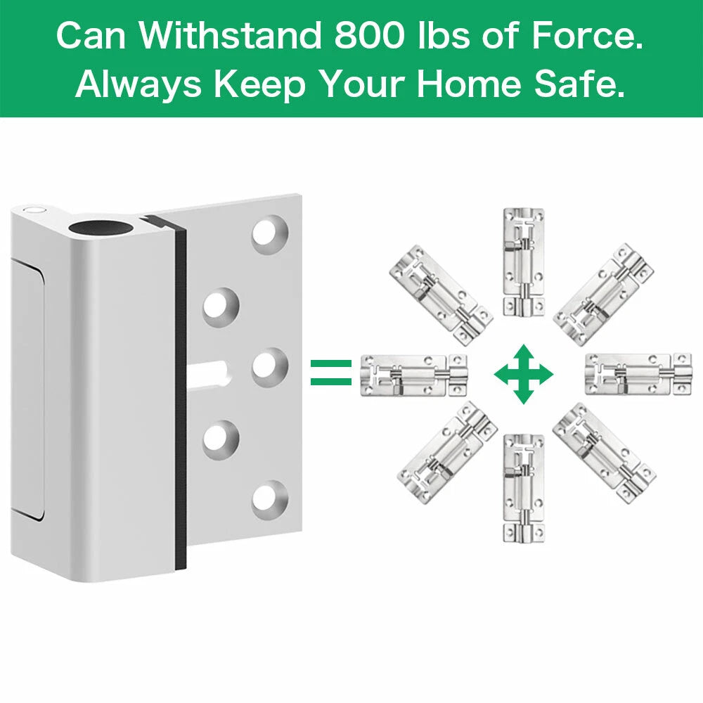 CCJH Home Security Door Lock Withstand 360kg to Defend Your Home or Hotel.