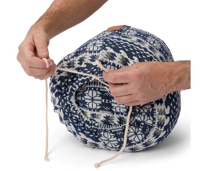 Do You Yoga - Yoga Cushion "Vishnu" with Cord Closure & Organic Spelt Husks – Ideal as Yoga Cushion/Zafu Cushion/Meditation