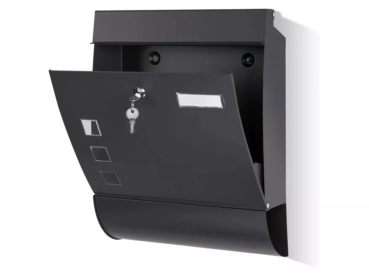Livarno Living stainless steel letterbox with newspaper box