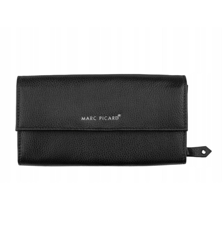 Marc Picard - natural leather black wallet for woman.