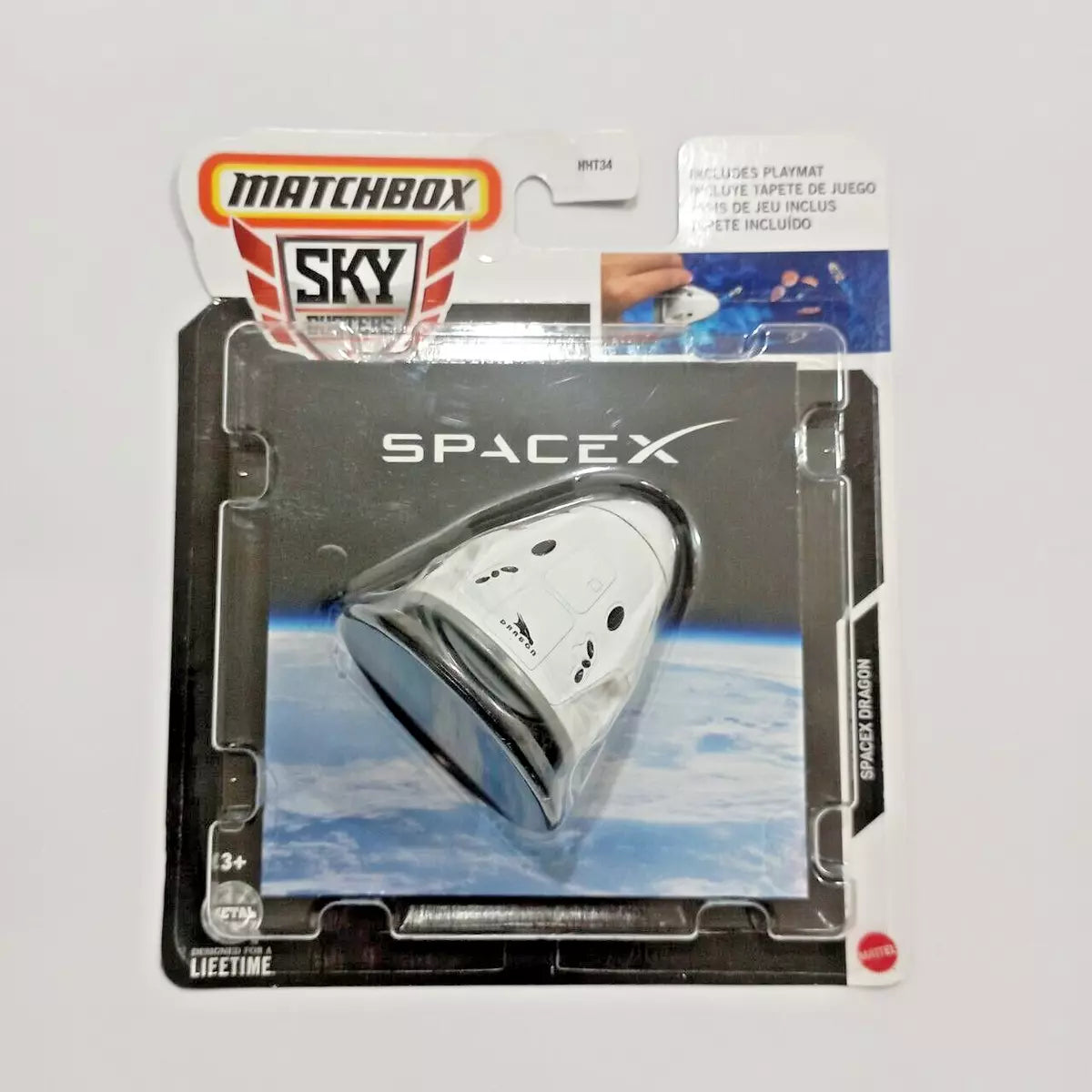 Matchbox Sky Busters SPACEX DRAGON CAPSULE
