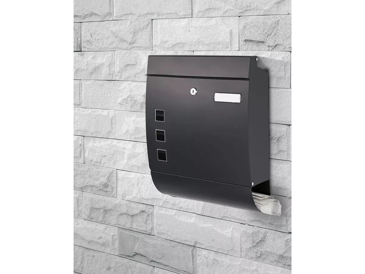 Livarno Living stainless steel letterbox with newspaper box