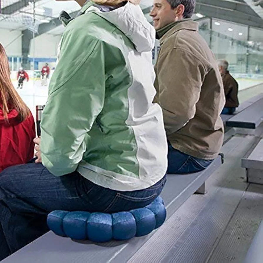 Meradiso - Flexible Total Microbead Portable Travel Pillow Round Flower Flexible Neck Pilllow