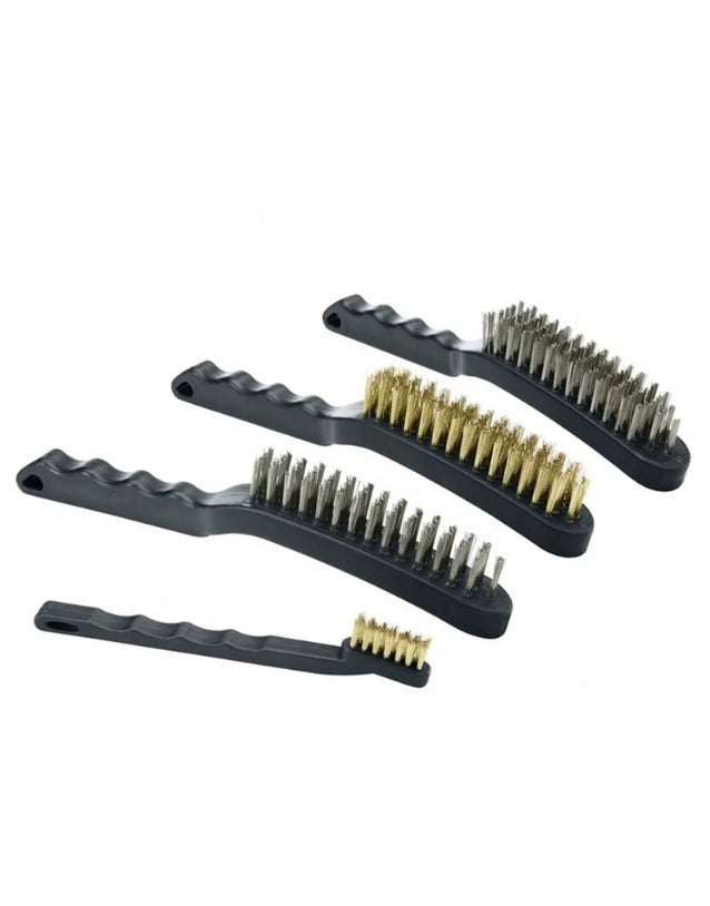 Parkside - Wire Brushes Set of 4 brushes wire brush steel brass