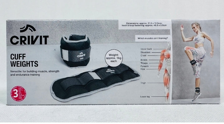 Crivit Fitness Cuff Weights 2 x 1 kg