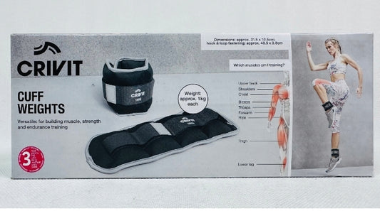 Crivit Fitness Cuff Weights 2 x 1 kg