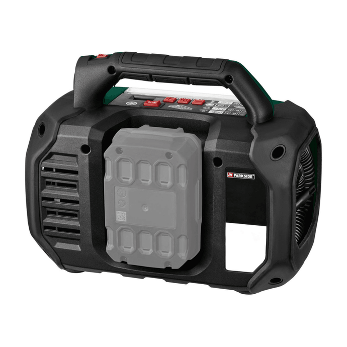 Parkside - Cordless Air Compressor & Pump Without Charger & Battery