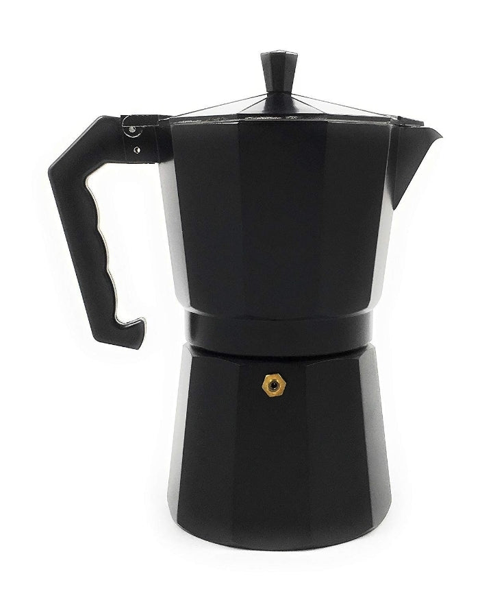 ERNESTO - Italian Coffee Maker Aluminum 9  cups ( Brand new some shipping scratches)