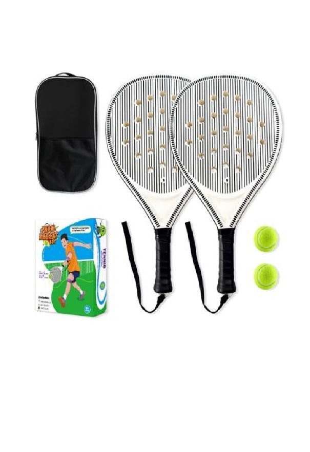 Padel Rackets for beginners size: 46. 5*25. 4*4. 5CM. Structure: Inner core foam + Carbon.