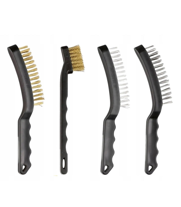 Parkside - Wire Brushes Set of 4 brushes wire brush steel brass