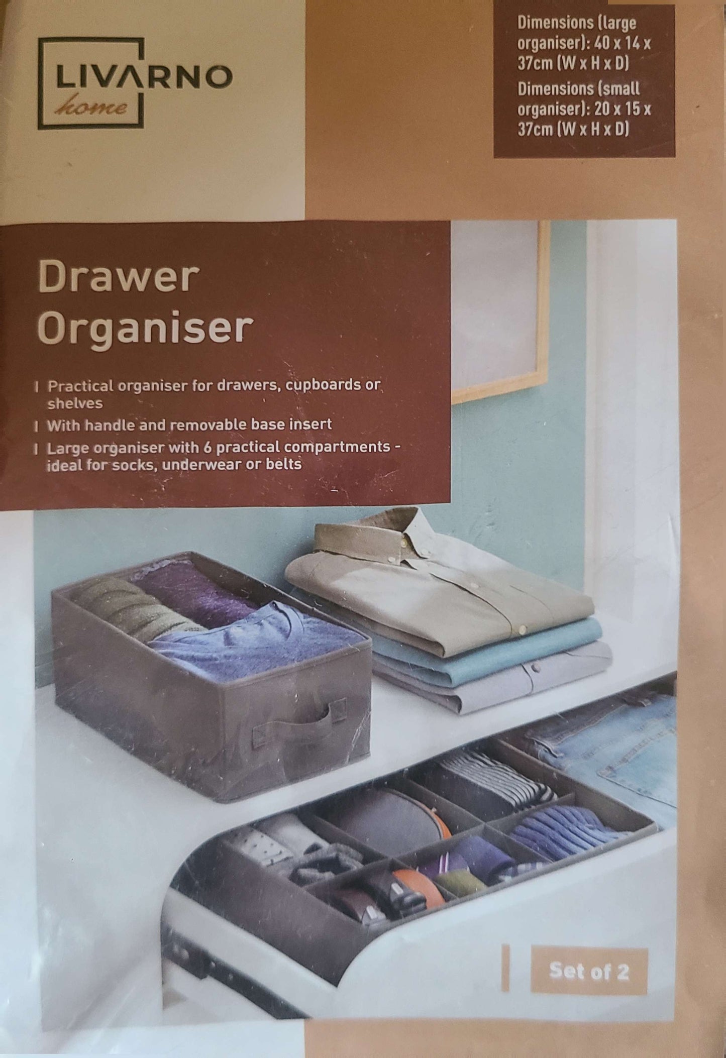 Livarno Home - Drawer Organizer Set of 2