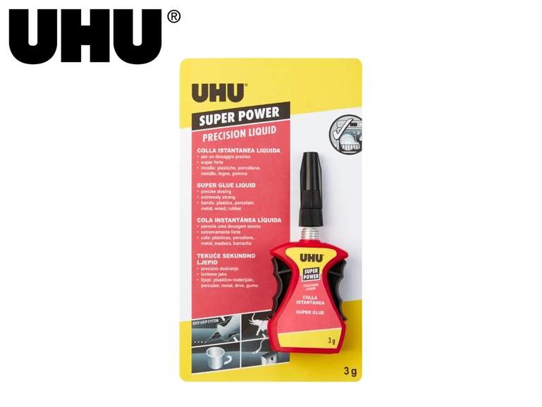 UHU - Super Glue Super Power Super Glue Gel Liquid Fast Adhesive 3g Glue