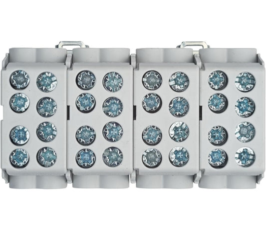Main cable junction terminal 25/16 mm² 4-pin for top-hat rail finger-proof for use in electrical distributors and meter space