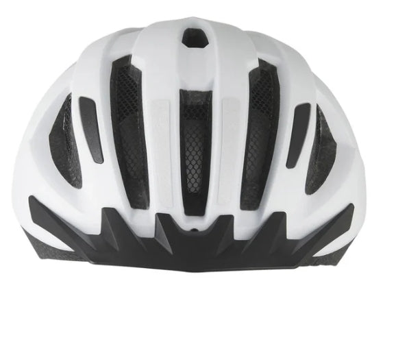 CRIVIT - Bicycle Helmet with Rear Light – S/M – Matt White
