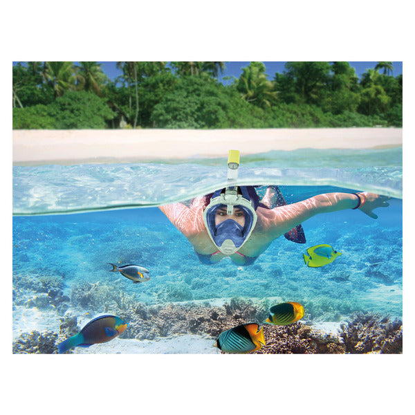 Crane Snorkel Mask Green/Blue - L/XL