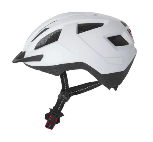 CRIVIT - Bicycle Helmet with Rear Light – S/M – Matt White