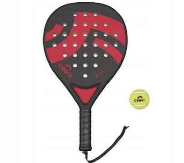 Crivit - Padel Racket Set consisting of a racket and three balls