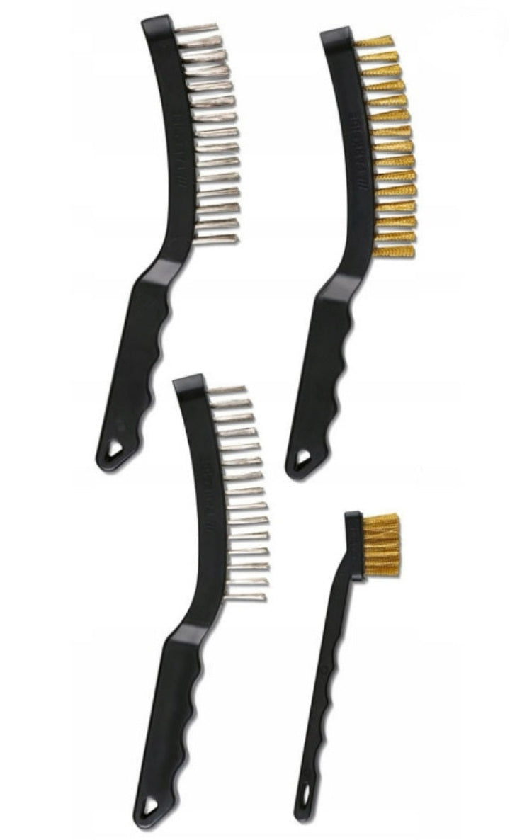 Parkside - Wire Brushes Set of 4 brushes wire brush steel brass