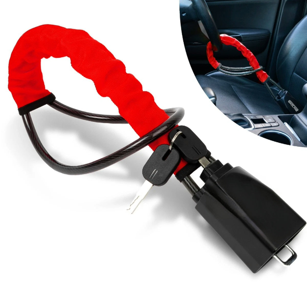Car Seat Belt Buckle Lock Car Steering Wheel Lock Car Lock