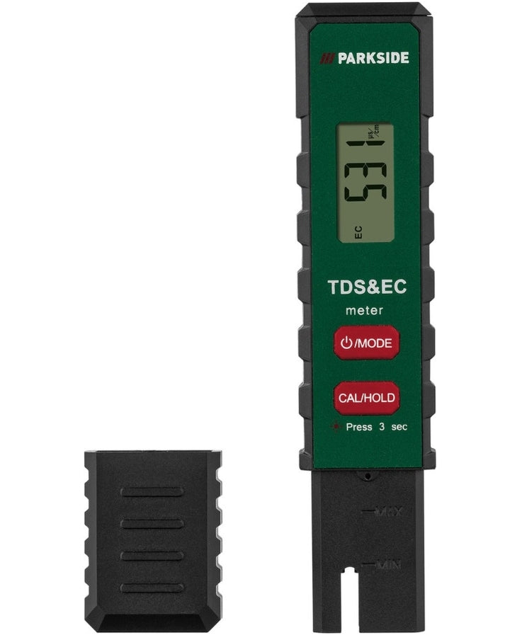 PARKSIDE TDS meter - Determining the TDS/EC value and water temperature