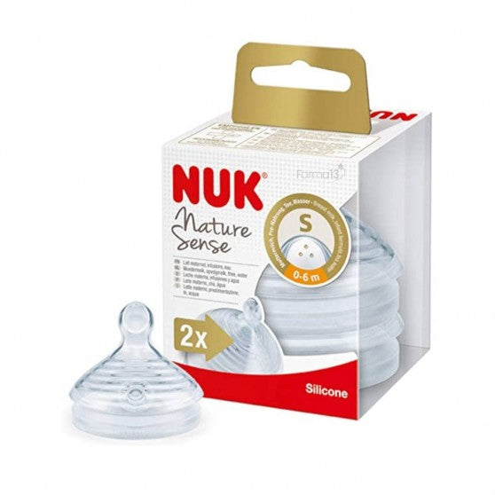 Nuk Nature Sense Anti-colic Silicone  Lid Size S 2 Units