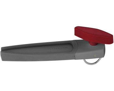 Fackelmann can opener, edge-free, 18.5 cm, Red & Grey Color