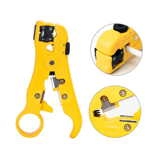 High Quality Ratchet Manual Hydraulic Self Adjusting Stainless Coax Cable Stripping Rotary Wire Stripper