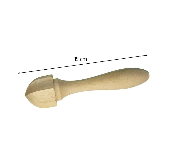 Fackelmann Lemon Squeezer Beech Wood Beige 15x8 x4 cm, Bar Tender, Kitchen Lemon Squeezer