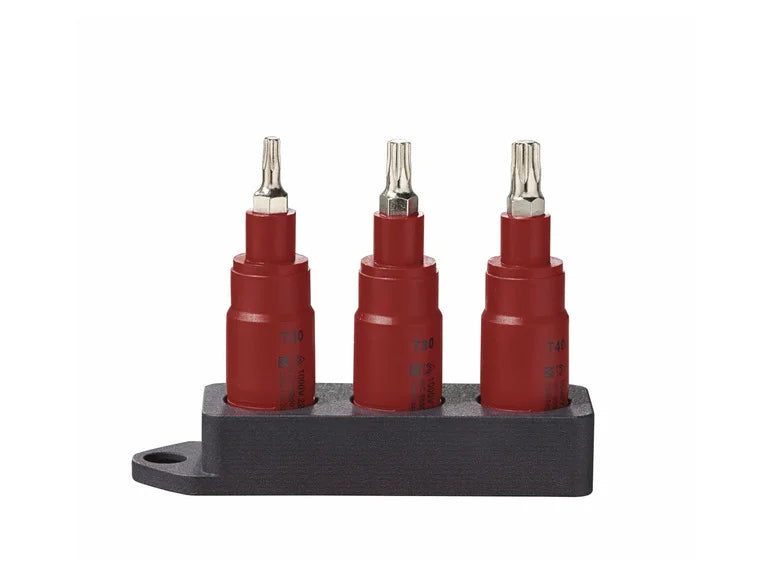 Parkside - Isolated Sockets set TORX bits sockets T20/T30/T40 1000V